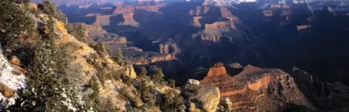 Framed Print : USA, Arizona, Grand Canyon NP. Snow adds contrast to the colorful landscape seen from Mather Point Framed Print : USA, Arizona, Grand Canyon NP. Snow adds contrast to the colorful landscape seen from Mather Point