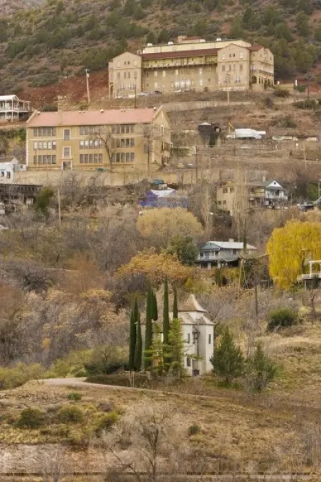 Framed Print : USA, Arizona, Jerome, Ghost Town; Jerome Grand Hotel Framed Print : USA, Arizona, Jerome, Ghost Town; Jerome Grand Hotel