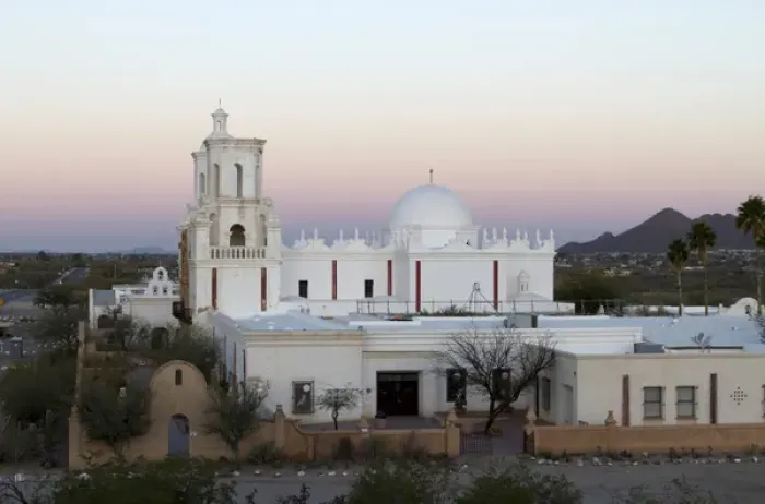 Framed Print : USA, Arizona. Mission San Xavier del Bac, a historic Spanish Catholic mission located Framed Print : USA, Arizona. Mission San Xavier del Bac, a historic Spanish Catholic mission located