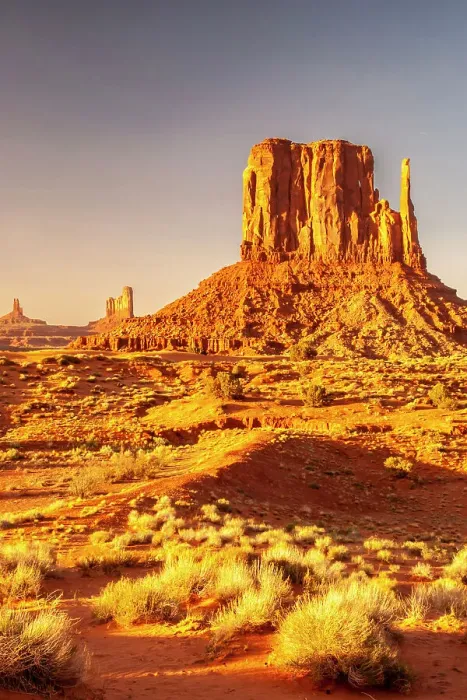 Framed Print : USA, Arizona, Monument Valley Navajo Tribal Park. The Mittens formations Framed Print : USA, Arizona, Monument Valley Navajo Tribal Park. The Mittens formations