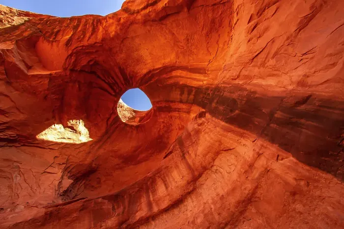 Framed Print : USA, Arizona, Monument Valley Navajo Tribal Park. Big Hogan Arch and hole in rock Framed Print : USA, Arizona, Monument Valley Navajo Tribal Park. Big Hogan Arch and hole in rock