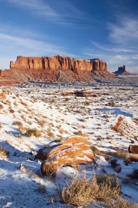 Framed Print : USA, Arizona, Monument Valley Navajo Tribal Park. Monument Valley in the snow, morning Framed Print : USA, Arizona, Monument Valley Navajo Tribal Park. Monument Valley in the snow, morning