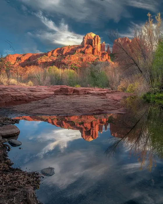 Framed Print : USA, Arizona. Mountain reflects in pond. ©Jay O'Brien / Jaynes Gallery / DanitaDelimont.com Framed Print : USA, Arizona. Mountain reflects in pond. ©Jay O'Brien / Jaynes Gallery / DanitaDelimont.com