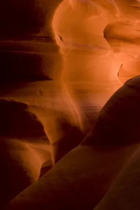 Framed Print : USA, Arizona, Navajo Tribal Lands. Reflected sunlights creates amber walls in Slot Canyon X Framed Print : USA, Arizona, Navajo Tribal Lands. Reflected sunlights creates amber walls in Slot Canyon X
