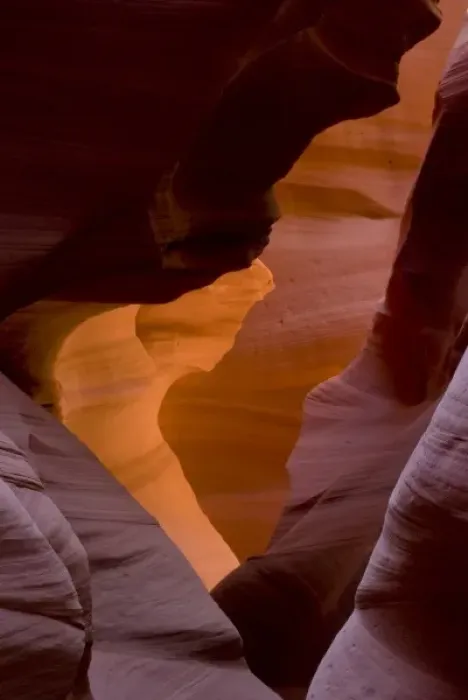 Framed Print : USA, Arizona, Navajo Tribal Lands. Reflected sunlights creates amber walls in Slot Canyon X Framed Print : USA, Arizona, Navajo Tribal Lands. Reflected sunlights creates amber walls in Slot Canyon X