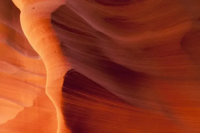 Framed Print : USA, Arizona, Page, Sunlight filters down into carved red sandstone walls of Lower Framed Print : USA, Arizona, Page, Sunlight filters down into carved red sandstone walls of Lower
