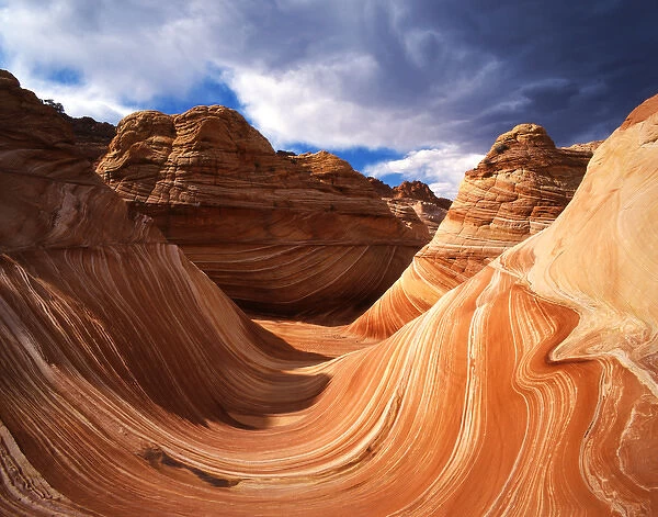 USA, Arizona, Paria Canyon, The Wave formation in Coyote Buttes