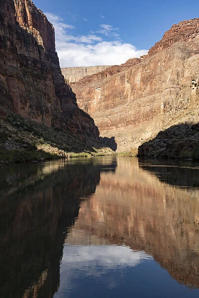 USA, Arizona. Reflections on the Colorado River, Grand Canyon National Park