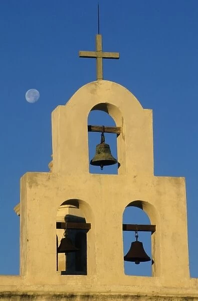 USA, Arizona, Tucson, chapel bells, Mission San Xavier del Bac, built 1797