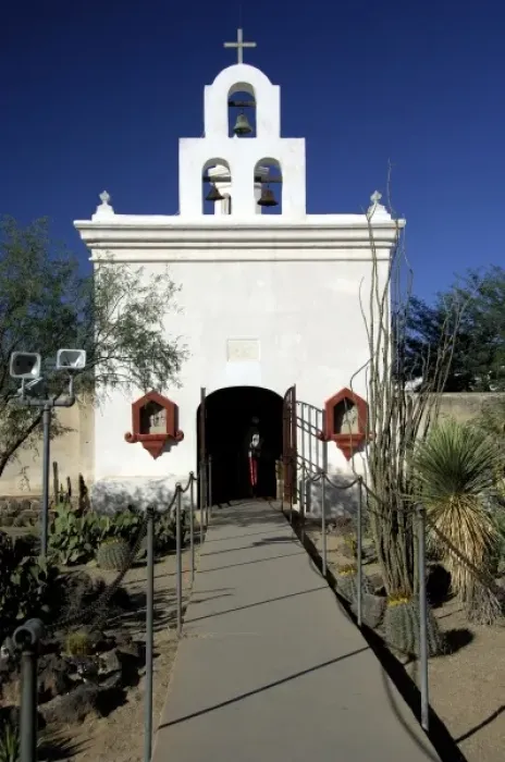 Framed Print : USA, Arizona, Tucson. Mission San Xavier del Bac (aka White Dove of the Desert)