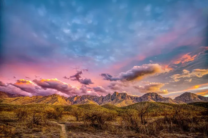 Framed Print : USA, Arizona, Tucson. Sunset on Catalina Mountains. ©Fred Lord / Jaynes Gallery / DanitaDelimont.com Framed Print : USA, Arizona, Tucson. Sunset on Catalina Mountains. ©Fred Lord / Jaynes Gallery / DanitaDelimont.com