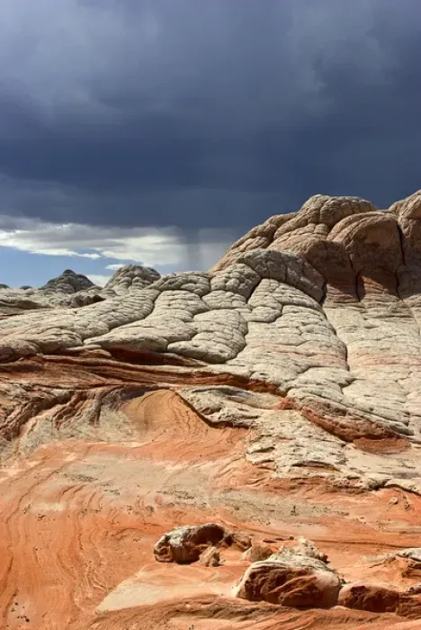 Framed Print : USA, Arizona, Vermilion Cliffs National Monument. Stormy sky over red toned sandstone Framed Print : USA, Arizona, Vermilion Cliffs National Monument. Stormy sky over red toned sandstone