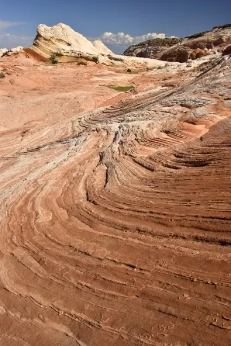 Framed Print : USA, Arizona, Vermilion Cliffs National Monument. Red sandstone swirls at White Pocket