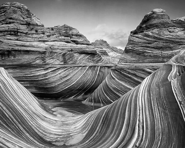 USA, Arizona, Vermilion Cliffs Wilderness, Paria Canyon. Sandstone patterns at The Wave