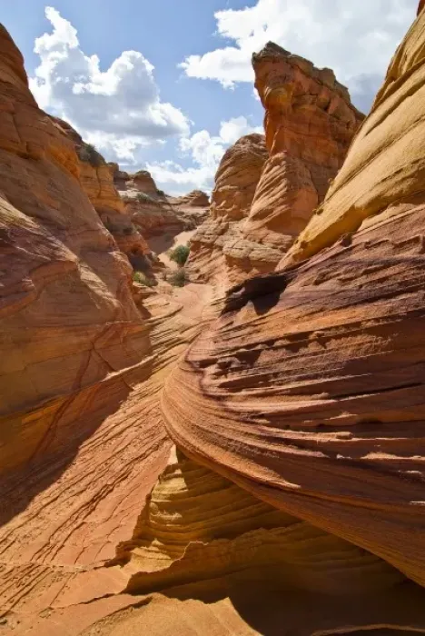 Framed Print : USA, Arizona, Vermillion Cliffs National Monument. Colorful sandstone formations