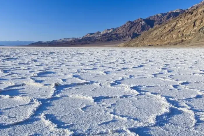 Framed Print : USA, CA, Death Valley NP, Salt Formations at Badwater Framed Print : USA, CA, Death Valley NP, Salt Formations at Badwater