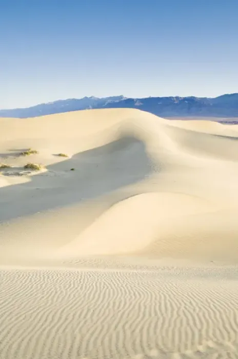 Framed Print : USA, CA, Mesquite Sand Dunes at Dawn in Death Valley NP