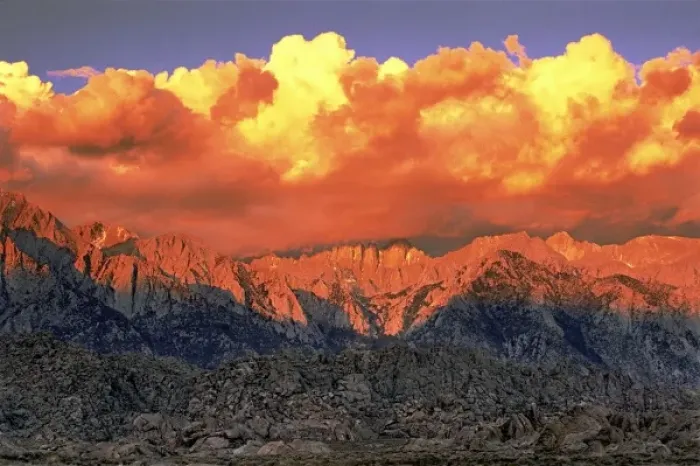 Framed Print : USA, California, Alabama Hills. Clearing storm at sunrise over Mount Whitney Framed Print : USA, California, Alabama Hills. Clearing storm at sunrise over Mount Whitney