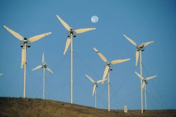 USA, California, Altamont Pass, wind generators
