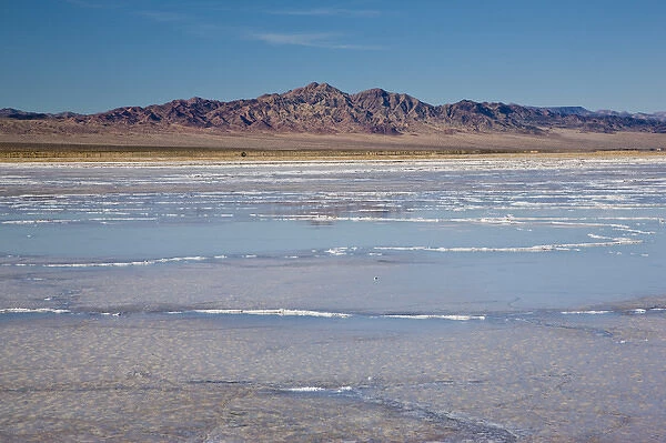 USA, California, Amboy. Salt flats, Bristol Dry Lake, Mojave Desert