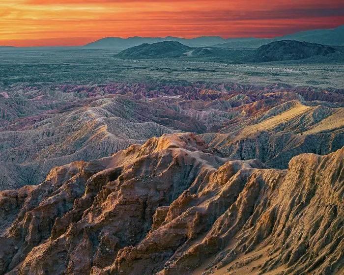 Framed Print : USA, California, Anza-Borrego Desert State Park. Barren desert landscape at sunrise Framed Print : USA, California, Anza-Borrego Desert State Park. Barren desert landscape at sunrise