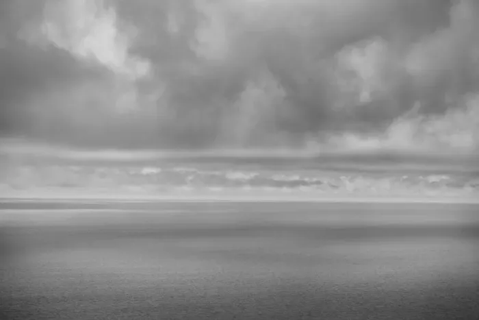 Framed Print : USA, California, Big Sur Coast. Storm clouds shade ocean Framed Print : USA, California, Big Sur Coast. Storm clouds shade ocean