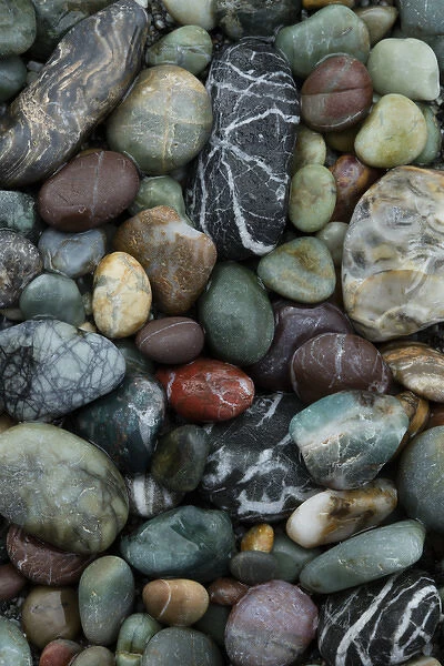 USA, California, Big Sur. Patterns of rocks on coast