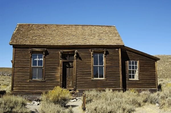 USA, California, Bodie State Historic Park, Ghost town abandoned house