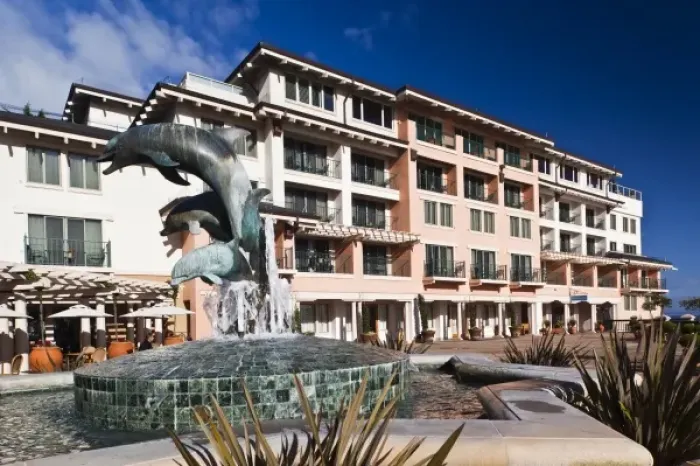 Framed Print : USA, California, Central Coast, Monterey, Cannery Row area, Monterey Plaza Hotel