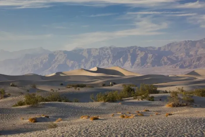 Framed Print : USA, California, Death Valley National Park, Mesquite Flat Sand Dunes, late afternoon