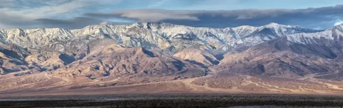 Framed Print : USA, California, Death Valley National Park, Panoramic view of alluvial fan coming