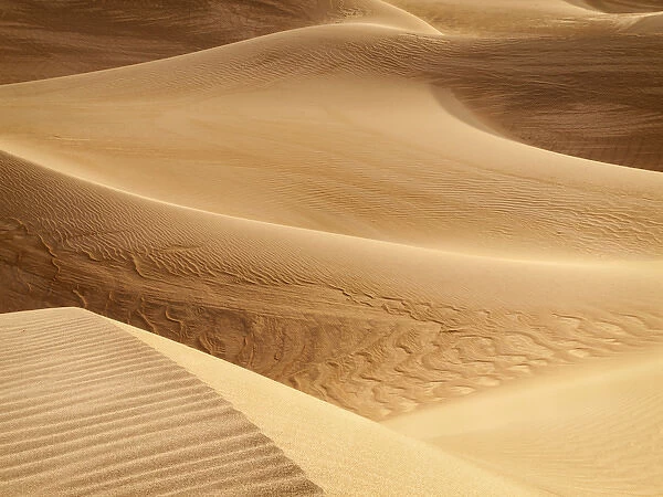 USA, California, Death Valley National Park, Close-up view of Mesquite Flat Dunes