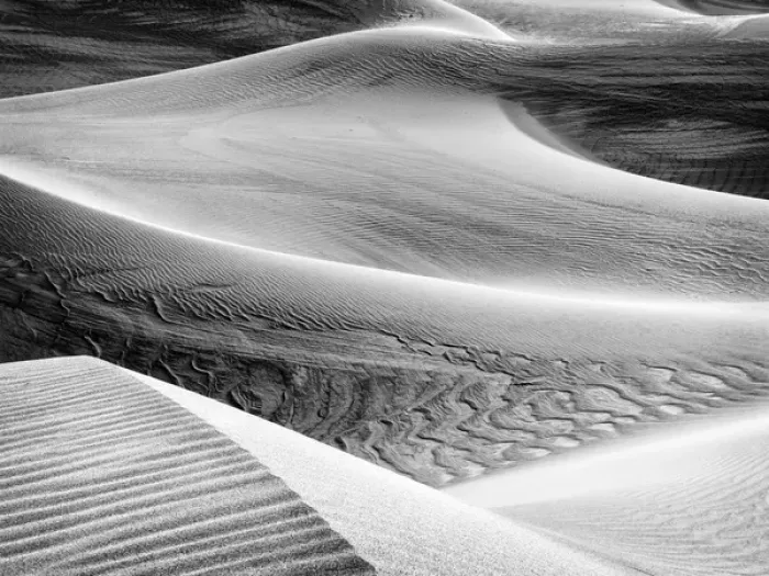 Framed Print : USA, California, Death Valley National Park, Close-up view of Mesquite Flat Dunes