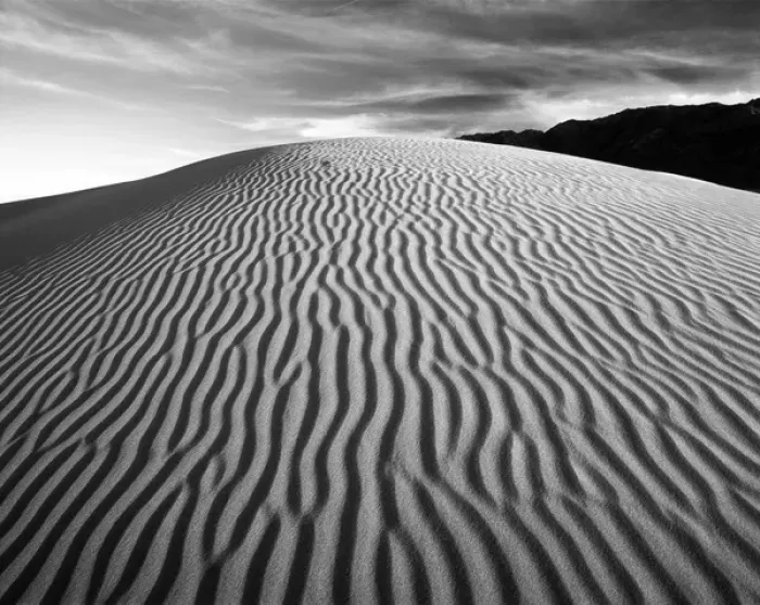 Framed Print : USA, California, Death Valley National Park, Mojave Desert, View of sand dunes at sunset