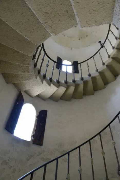 Framed Print : USA, California, Death Valley National Park, Spiral staircase at Scottys Castle Framed Print : USA, California, Death Valley National Park, Spiral staircase at Scottys Castle