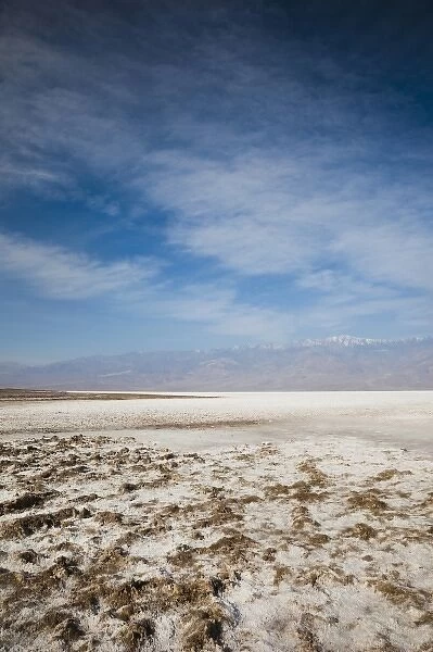 USA, California, Death Valley National Park, Badwater, elevation 282 feet below sea level