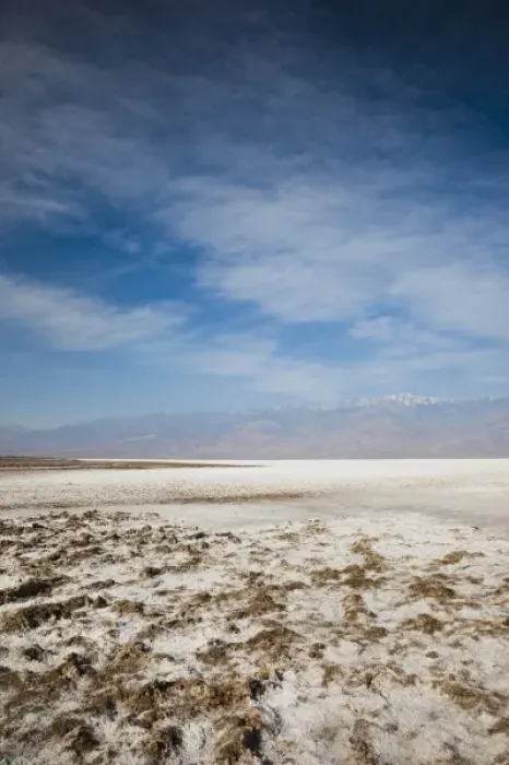 Framed Print : USA, California, Death Valley National Park, Badwater, elevation 282 feet below sea level