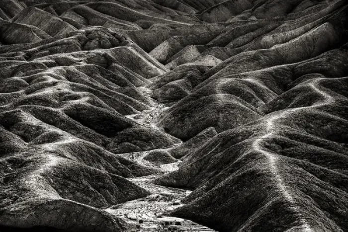 Framed Print : USA, California, Death Valley. Overview of desolate landscape