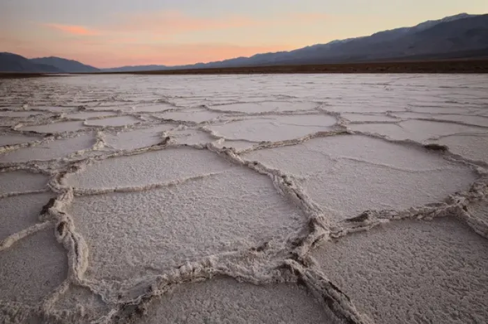 Framed Print : USA California Death Valley Salt Flats