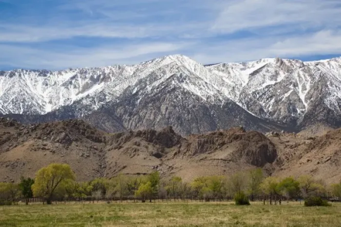 Framed Print : USA, California, Eastern Sierra Nevada Area, Lone Pine, mountain landscape