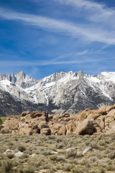 Framed Print : USA, California, Eastern Sierra Nevada Area, Lone Pine, landscape of the Alabama Hills