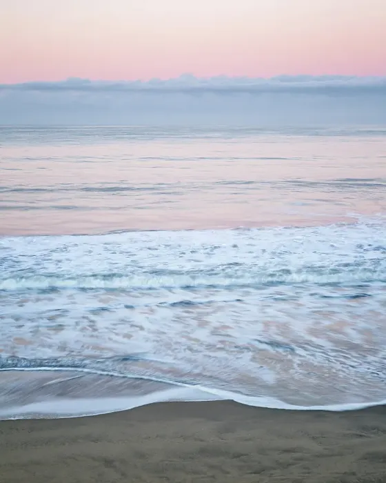 Framed Print : USA, California, Half Moon Bay, Pastel dawn from Dunes Beach Framed Print : USA, California, Half Moon Bay, Pastel dawn from Dunes Beach