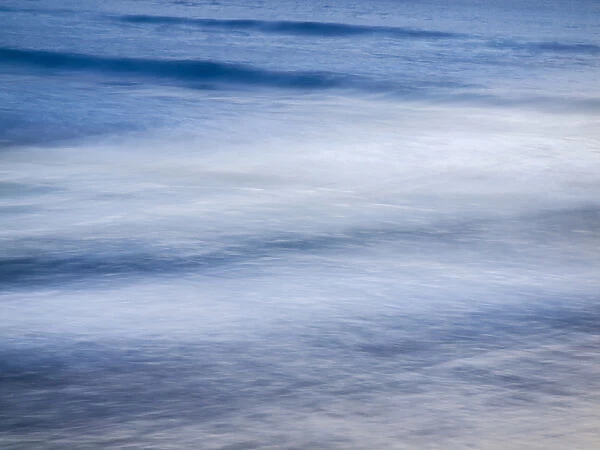 USA, California, La Jolla, Abstract of waves at La Jolla Shores