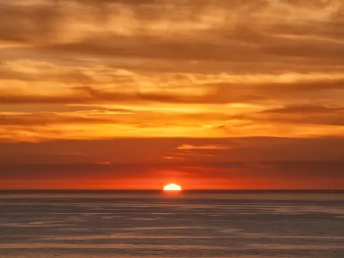 Framed Print : USA, California, La Jolla, Fiery sun drops into the Pacific Ocean Framed Print : USA, California, La Jolla, Fiery sun drops into the Pacific Ocean