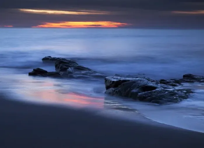 Framed Print : USA, California, La Jolla, Last light of day on beach at Sea Lane Framed Print : USA, California, La Jolla, Last light of day on beach at Sea Lane