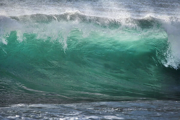USA, California, La Jolla. Shorebreak wave