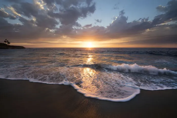 Framed Print : USA, California, La Jolla. Sunset over beach Framed Print : USA, California, La Jolla. Sunset over beach