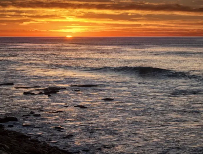 Framed Print : USA, California, La Jolla, Sunset from Boomer Beach Framed Print : USA, California, La Jolla, Sunset from Boomer Beach