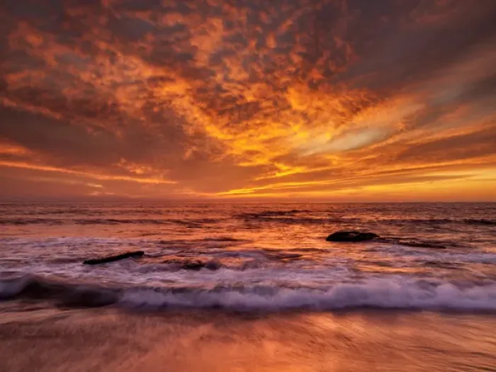 Framed Print : USA, California, La Jolla, Sunset at north end of Windansea Beach Framed Print : USA, California, La Jolla, Sunset at north end of Windansea Beach