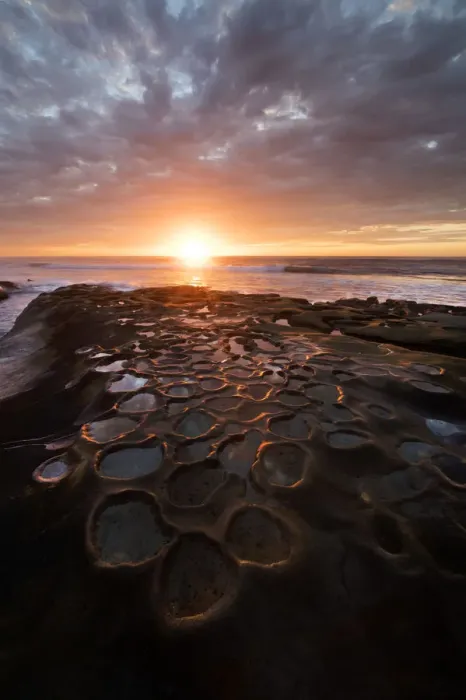 Framed Print : USA, California, La Jolla. Sunset over tidepools Framed Print : USA, California, La Jolla. Sunset over tidepools